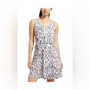 Athleta Black and White Patterned Dress